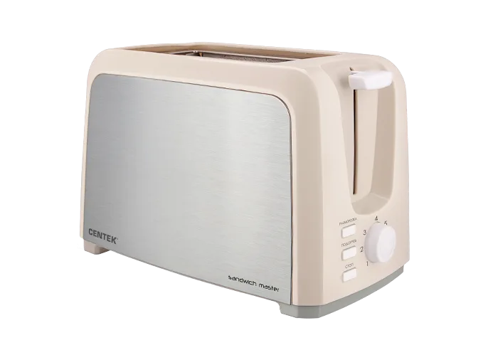 Тостер Centek СТ-1429 (бежевый) 750Вт, 7 ур. прожарки, разморозка