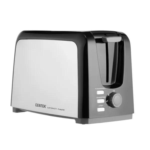 Тостер Centek CT-1429 (Black/SS) 750Вт