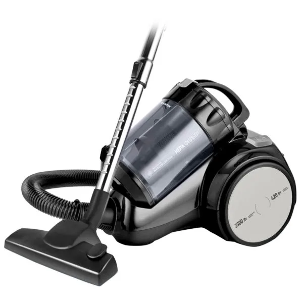 Пылесос Centek CT-2524 (черный/серый) циклон, 2300/420Вт (!!!), низкий уровень шума, телескоп