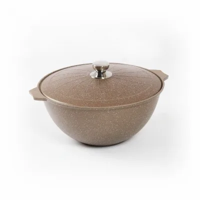 Казан для плова 10л АП Гранит brown 510806