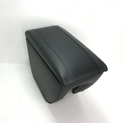 Подлокотник VOLKSWAGEN POLO (2020-) со вставкой в пдстаканник кожаный (ПЕРФОРАЦИЯ) AVTOSLAVA