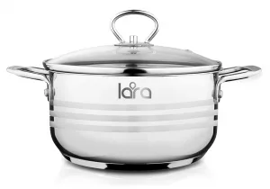 Кастрюля LARA (нерж) серия STANDART 7*1л 26*14,5см LR02-06