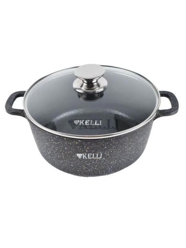 Кастрюля с мраморным покрытием 4,5л Kelli KL-4092-24
