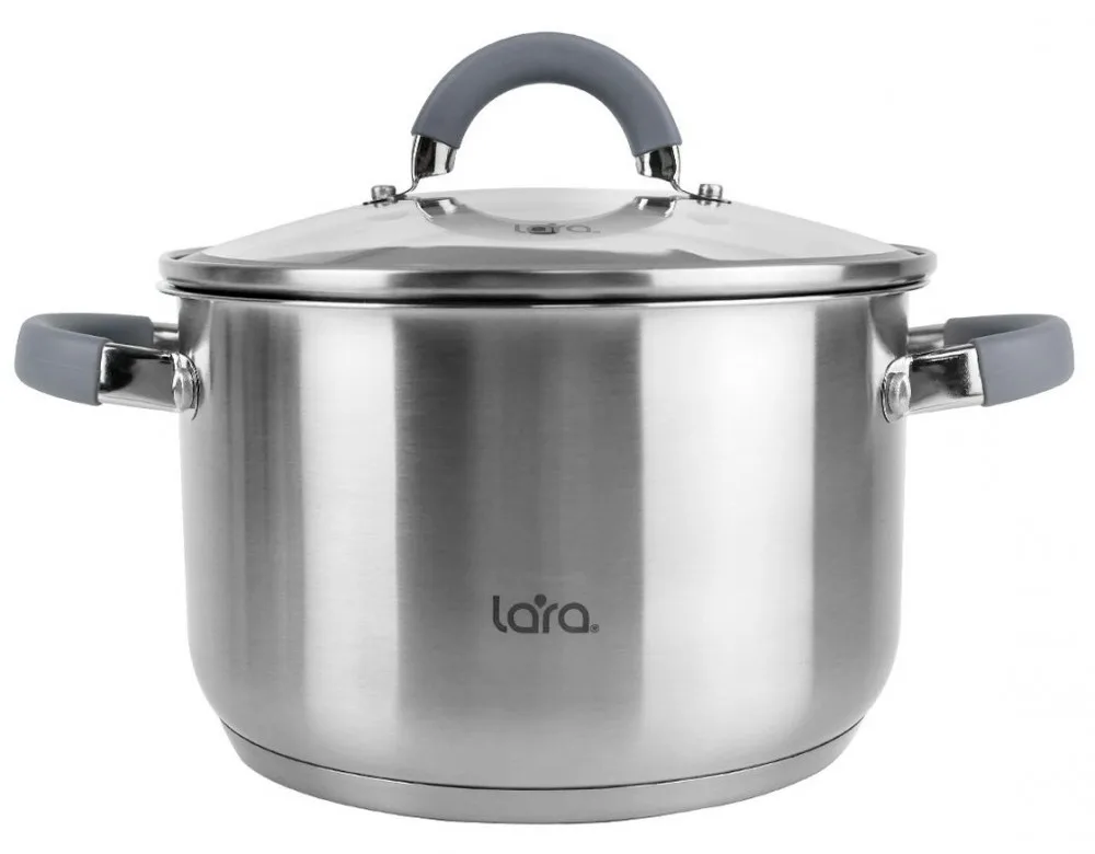 Кастрюля LARA нерж КАЛИПСО 16*10.5см 2.1л, капсул.индукционное дно LR02-272