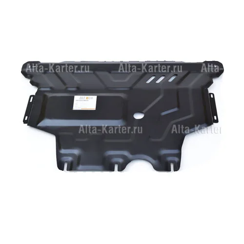 ALF2644st Защита картера и КПП Skoda Kodiaq (2016-)/VW Tiguan (2017-)/Audi Q3 (2018-2022) V-все штамповка (сталь 2мм) Альфеко