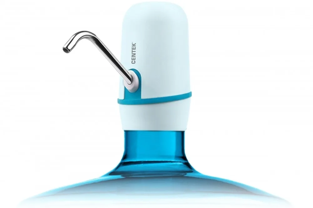 Помпа электрическая Centek CT-3002 Blue  8Вт, 2 насоса, Li 1200 мАч, USB зарядка, LED