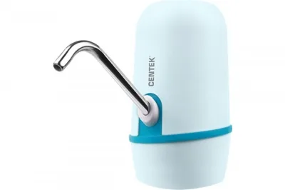 Помпа электрическая Centek CT-3002 Blue  8Вт, 2 насоса, Li 1200 мАч, USB зарядка, LED