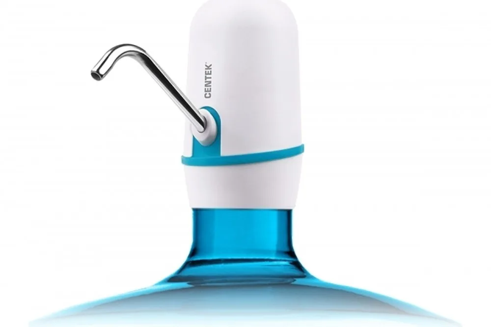 Помпа электрическая Centek CT-3002 White  8Вт, 2 насоса, Li 1200 мАч, USB зарядка, LED