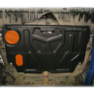 ALF24156st Защита картера и КПП Toyota Camry (2018-) V-все штамповка (сталь 2мм) Альфеко