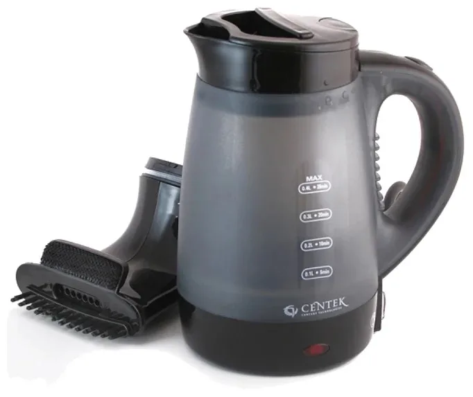 Отпариватель Centek CT-2381 (сер/черн) + чайник 600Вт, 400мл