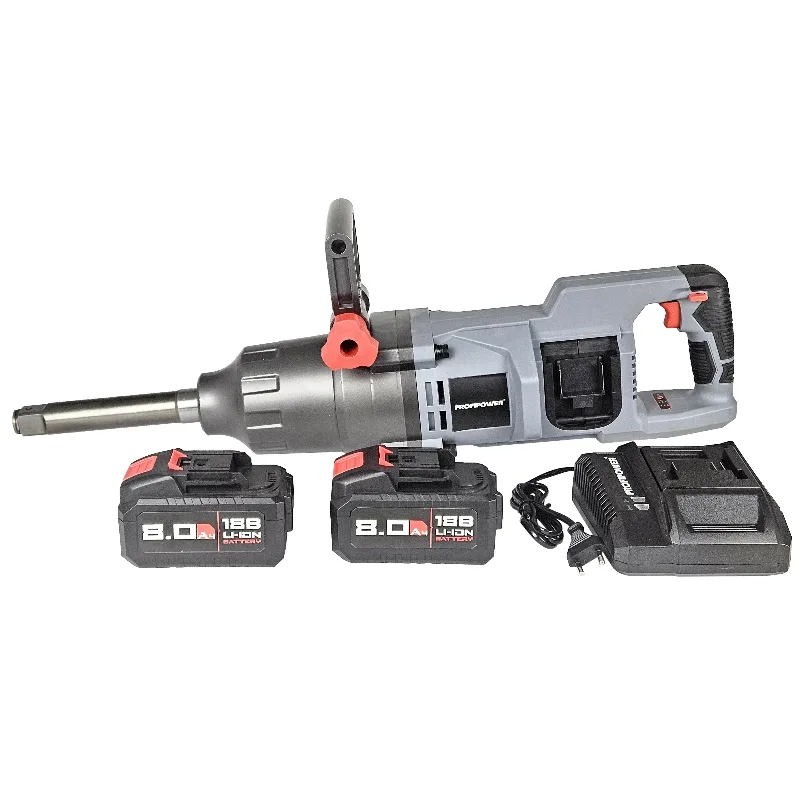 Гайковерт акк ProfiPower T-4000N (Li-ion 2*8Ач,4000Нм,б/щ, ЗУ, кейс) E0190