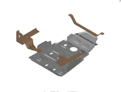 ALF3911st Защита МКПП и РК УАЗ Патриот OFFROAD V-2.7 (2010-2013) (сталь 2мм) Альфеко