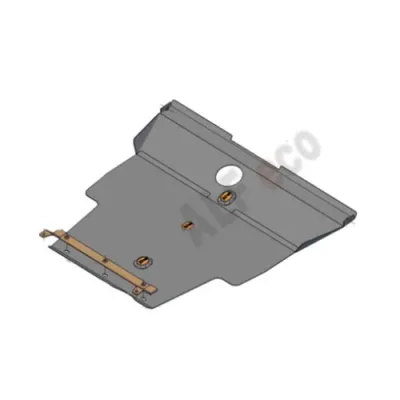 ALF1577st Защита картера и КПП Nissan Presage U30 (1998-2003) V-2.5TD (сталь 2мм) Альфеко