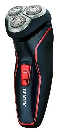 Бритва Centek CT-2171 (черн) ротор 3D, +ВЛАЖНОЕ БРИТЬЁ, 3 плав.головки, триммер, до 50 мин раб