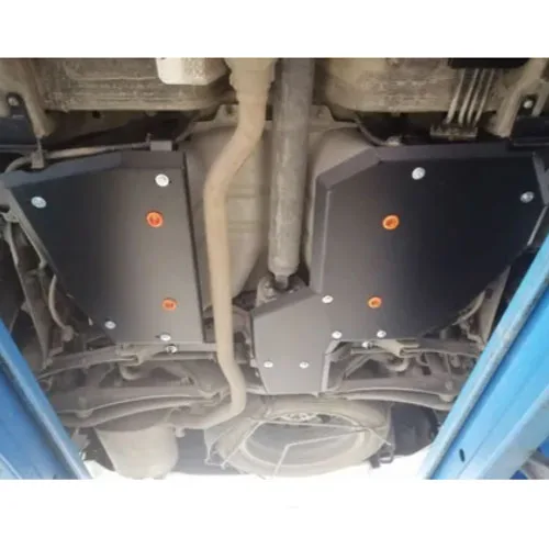 ALF1454st Защита топливного бака и редуктора заднего моста Mitsubishi Outlander 4WD V-все (2012-2022) 3 части (сталь 2мм) Альфеко