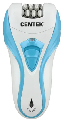 Эпилятор Centek CT-2191 (синий+белый) 10Вт, 2 НАСАДКИ (+бритва), 2 скорости, до 30 мин., LED