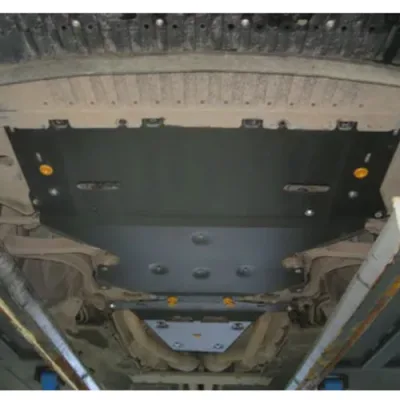 ALF3046st Защита картера и КПП Audi A8 D5 (2018-2022) V-все 3 части (сталь 2мм) Альфеко