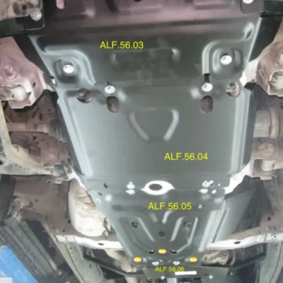 ALF5604st Защита картера JAC T6 (2018-) V-2.0TD/T8 PRO 2020- V-все  штамповка (сталь 2мм) Альфеко