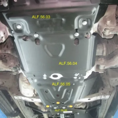 ALF5603st Защита радиатора JAC T6 (2018-) V-2.0TD/T8 Pro 2020- V-все  штамповка (сталь 2мм) Альфеко