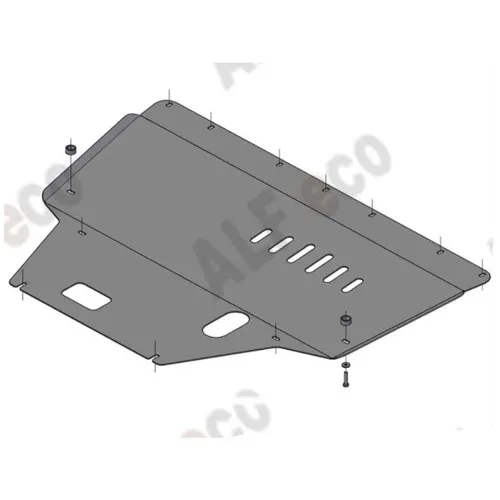 ALF4202st Защита картера и МКПП Alfa Romeo Giulietta V-1,4 Multiair turbo (2010-2016) (сталь 2мм) Альфеко