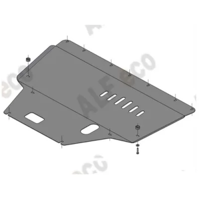 ALF4202st Защита картера и МКПП Alfa Romeo Giulietta V-1,4 Multiair turbo (2010-2016) (сталь 2мм) Альфеко