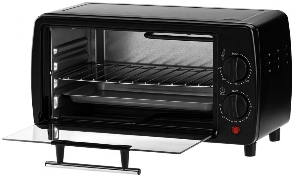 Мини-печь Galaxy LINE GL 2625 ЧЕРНЫЙ (1000Вт, объем 8л, таймер на 60 минут, индикатор работы)