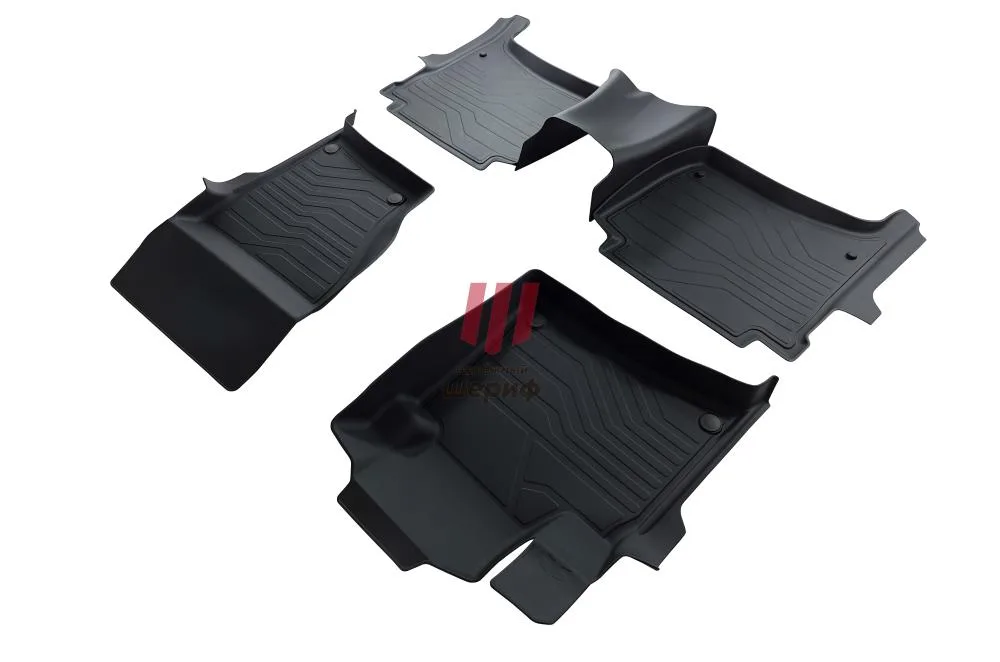 Ковры салонные VW Touareg (2010-2018) 4-х зонный КЛК 3D Lux (Саранск)