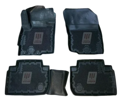 Коврики в салон полиуретан для Mitsubishi Outlander (2012-2021)/Outlander XL (2005-2013)/Peugeot 4007/Citroen C-Crosser Premium ("EVA 3D") DelForm