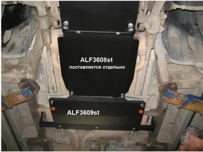ALF3609st Защита раздатки Mercedes-Benz W163 ML320 (1997-2005) V-3.2 (сталь 2мм) Альфеко
