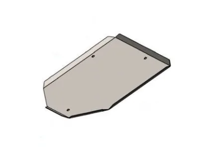 ALF55081st Защита топливного бака (левый) Haval Dargo 4WD 2022- V-2.0 (сталь 2мм) Альфеко