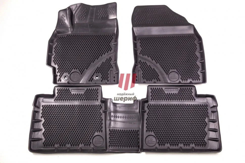 Коврики в салон полиуретан для Toyota Corolla (2012-2022) Premium ("EVA 3D") DelForm