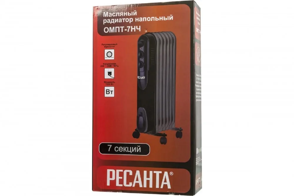 Радиатор масляный Ресанта ОМПТ-7НЧ 67/3/13