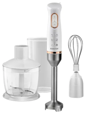 Блендер Centek CT-1347 White 800Вт, турбо режим, DC мотор, стакан 600мл +мерн стакан 600мл