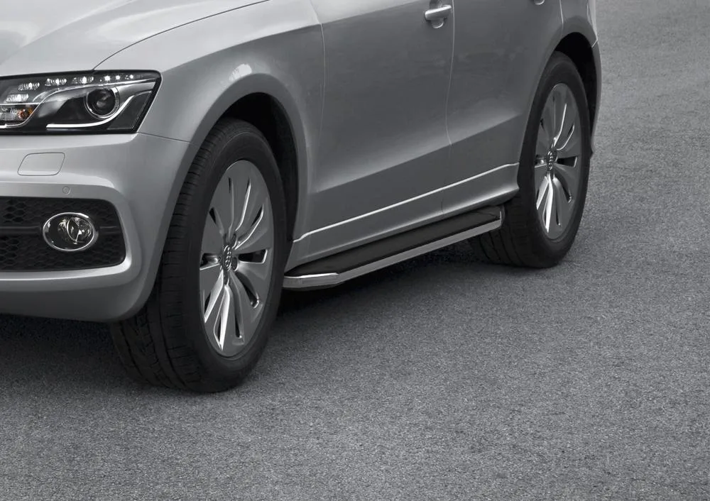 Порог-площадка "Premium" A193ALP + комплект крепежа, RIVAL, Audi Q5 2008-2012-2017, кроме S-line