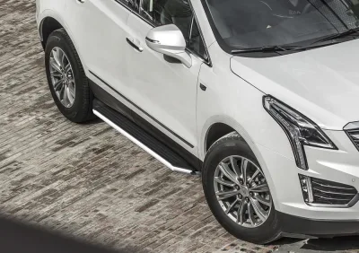 Порог-площадка "Premium" A193ALP + комплект крепежа, RIVAL, Cadillac XT5 2017-