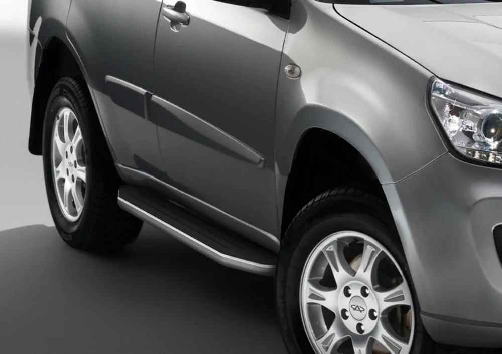 Порог-площадка "Premium" A160ALP + комплект крепежа, RIVAL, Chery Tiggo 2006-2014/Chery Tiggo FL 2014