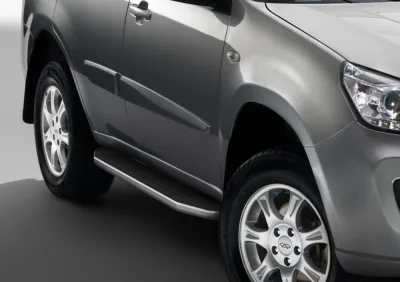 Порог-площадка "Premium" A160ALP + комплект крепежа, RIVAL, Chery Tiggo 2006-2014/Chery Tiggo FL 2014