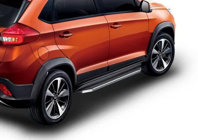 Порог-площадка "Premium" A173ALP + комплект крепежа, RIVAL, Chery Tiggo 2 2017-