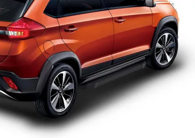 Порог-площадка "Black" F173ALB + комплект крепежа, RIVAL, Chery Tiggo 2 2017-