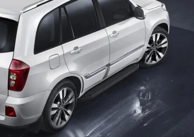 Порог-площадка "Premium-Black" A160ALB + комплект крепежа, RIVAL, Chery Tiggo 3 2017-