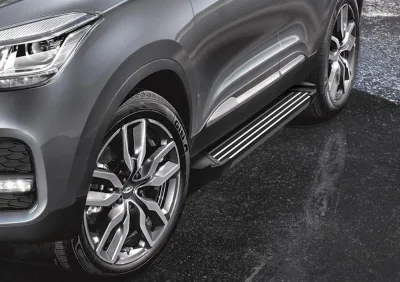 Порог-площадка "Black" F173ALB + комплект крепежа, RIVAL, Chery Tiggo 4 2019-