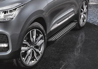 Порог-площадка "Black" F173ALB + комплект крепежа, RIVAL, Chery Tiggo 4 2019-
