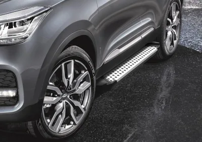 Порог-площадка "Bmw-Style" D173AL + комплект крепежа, RIVAL, Chery Tiggo 4 2019-
