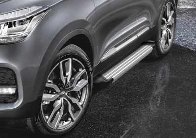 Порог-площадка "Silver" F173AL + комплект крепежа, RIVAL, Chery Tiggo 4 2019-