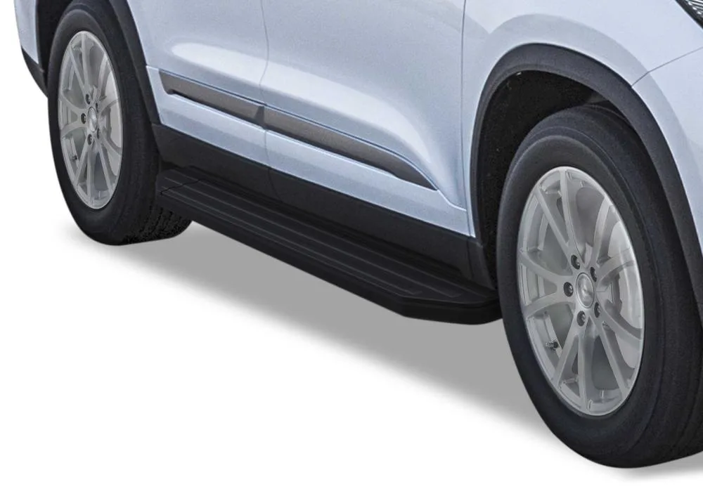 Порог-площадка "Premium-Black" A180ALB + комплект крепежа, RIVAL, Chery Tiggo 7 2019-2020/ 7Pro 2020-/Tiggo 8 2020-/ 8Pro 2021-/ 8ProMax 2022-/Exeed L