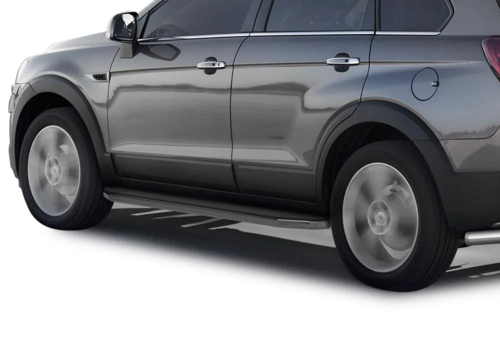 Порог-площадка "Premium" A173ALP + комплект крепежа, RIVAL, Opel Antara 2010-2015/Chevrolet Captiva