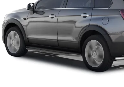 Порог-площадка "Premium" A173ALP + комплект крепежа, RIVAL, Opel Antara 2010-2015/Chevrolet Captiva