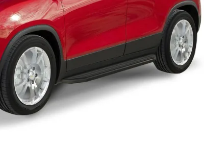 Порог-площадка "Premium-Black" A160ALB + комплект крепежа, RIVAL, Opel Mokka 2012-2016/Chevrolet Tracker 2012-