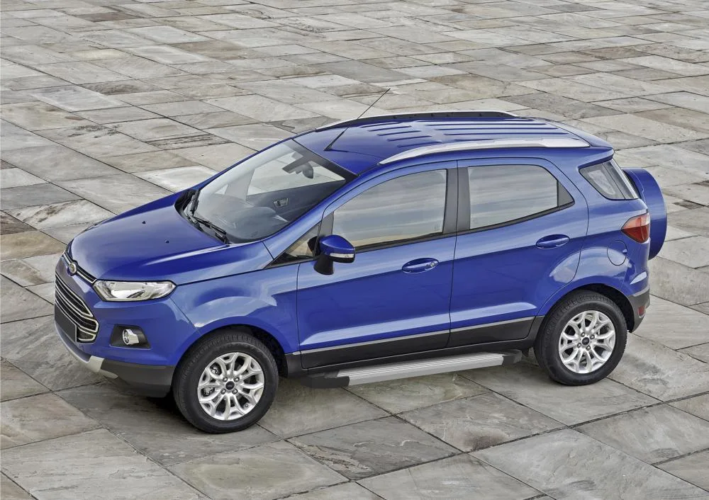 Порог-площадка "Silver" F160AL + комплект крепежа, Ford Ecosport 2018-/Ford Ecosport 2014-2018