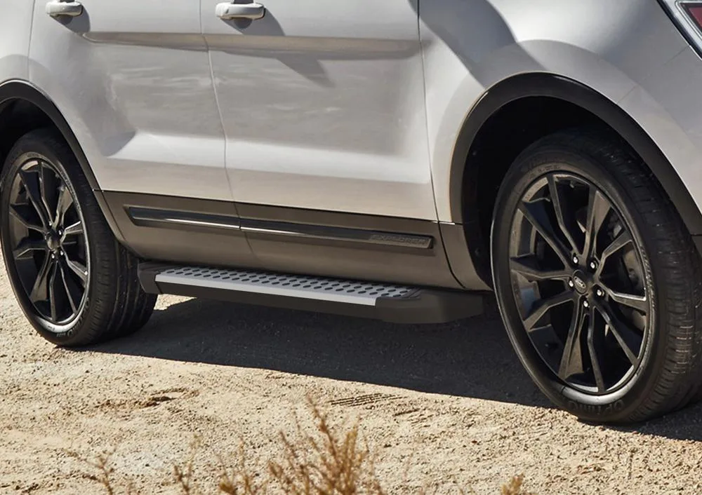Порог-площадка "Bmw-Style" D193AL + комплект крепежа, RIVAL, Ford Explorer 2011-2015-